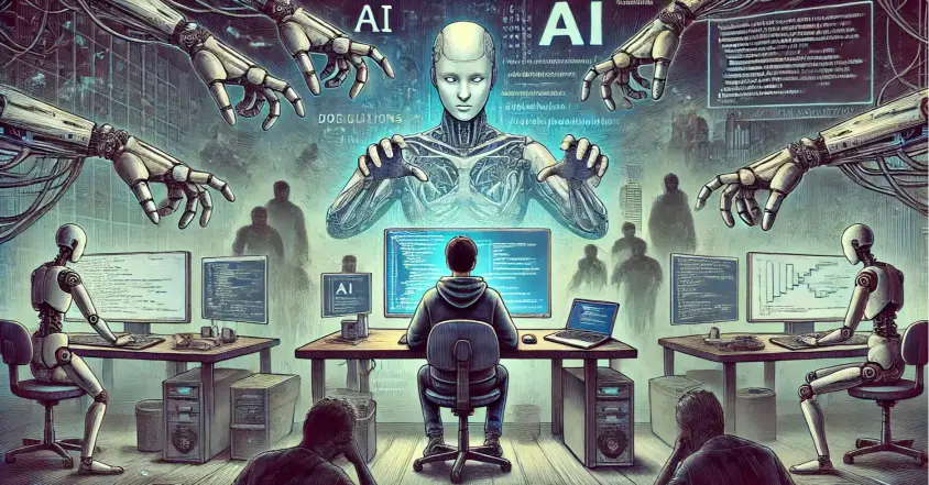 Fear of AI in Software Developers- Illustration