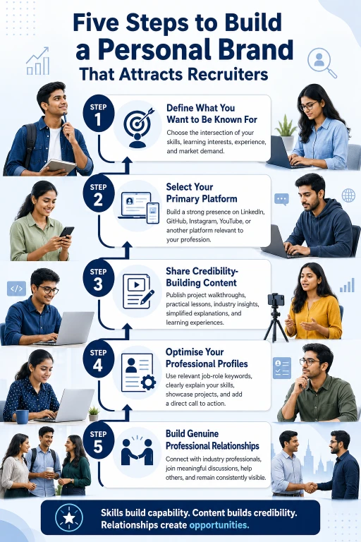 Five-step roadmap for building a personal brand that attracts recruiters and job opportunities